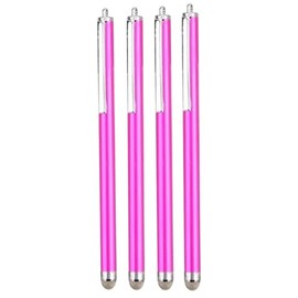 4 x Pink Fabric Micro Fibre Microfibre fiber Stylus Pens For Tablet PC Laptop Mobile