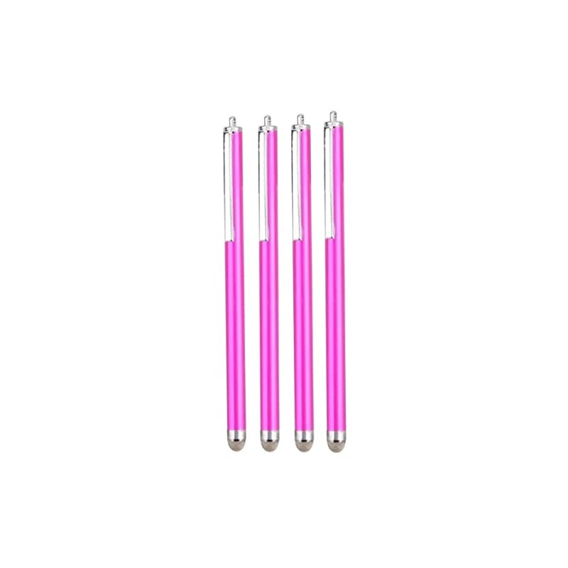 4 x Pink Fabric Micro Fibre Microfibre fiber Stylus Pens