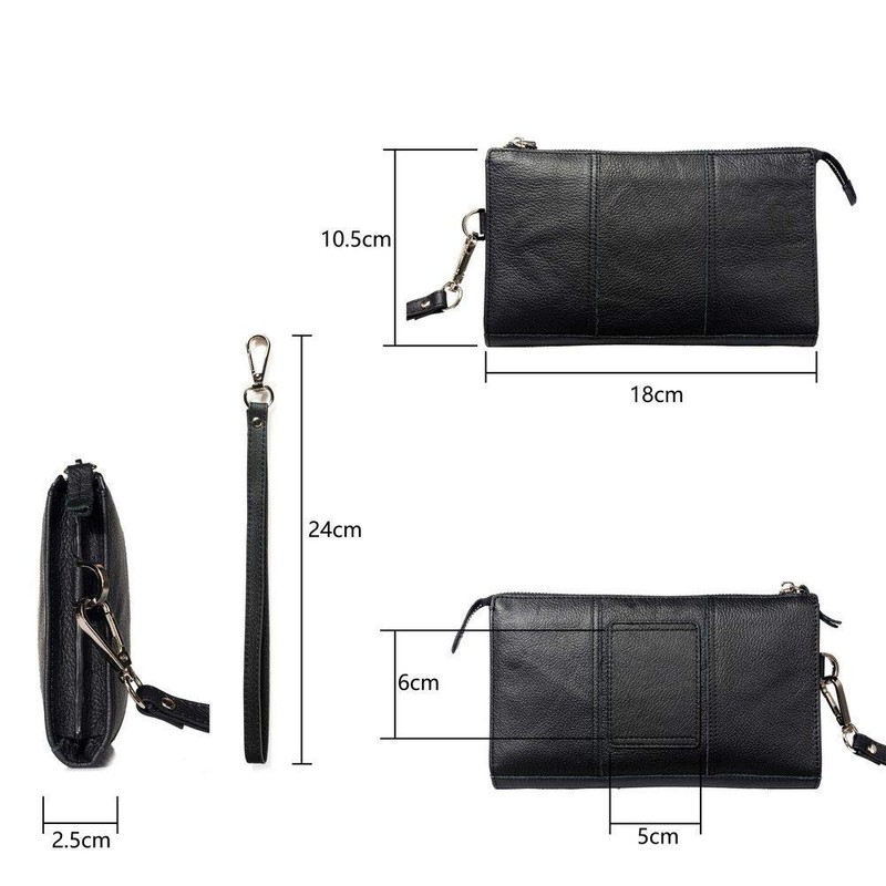DFV mobile - Exclusive Genuine Leather Case Handbag Compatible with