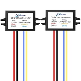 DC-DC 24V Step-Down 12V 4A (max) 48W Converter DC Buck Regulator Waterproof Buck Module (2 pcs)…