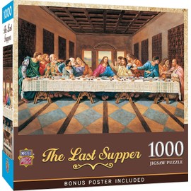 MasterPieces The Last Supper - Rompecabezas de 1000 piezas, rompecabezas desafiante para adultos