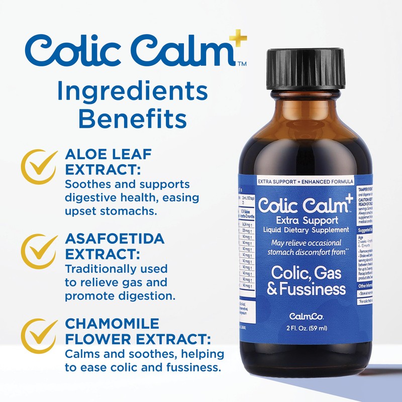 Colic Calm Plus - Alternative Gripe Water with Extra Support,