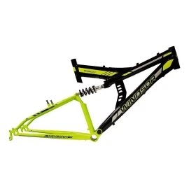 Windsor Cuadro R-26 Acero Windsor Con Susp, V-brake, Negro/rojo Color Verde
