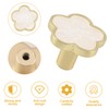MOROBOR Decorative Flower Kitchen Cabinet Knobs, 6 Pack Creative Dresser