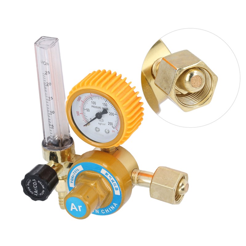 Argon Gas Regulator 0 To 3500psi Aluminum Alloy TIG Flow