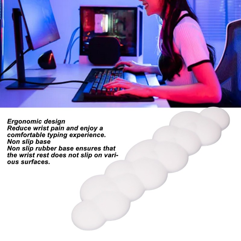 Cloud Keyboard Wrist Rest Smoothly PU Leather Keyboard Palm Rest