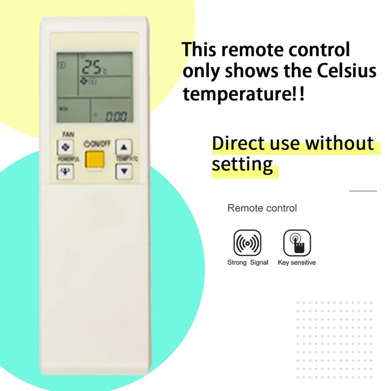 Replacement Remote Control for Daikin Air Conditioner FTXN09KEVJU FTXN24KVJU 2MKS50G2V1B