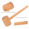 2PCS Wooden Mallet Hammer, Mini Wooden Crab Mallets Hand Craft