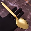 BNAZIND Kunz Shiny Golden Spoon |18/10 Stainless Steel Titanium Basting