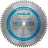 Oshlun SBSS-100072 10-Inch 72 Tooth TCG Saw Blade with 5/8-Inch