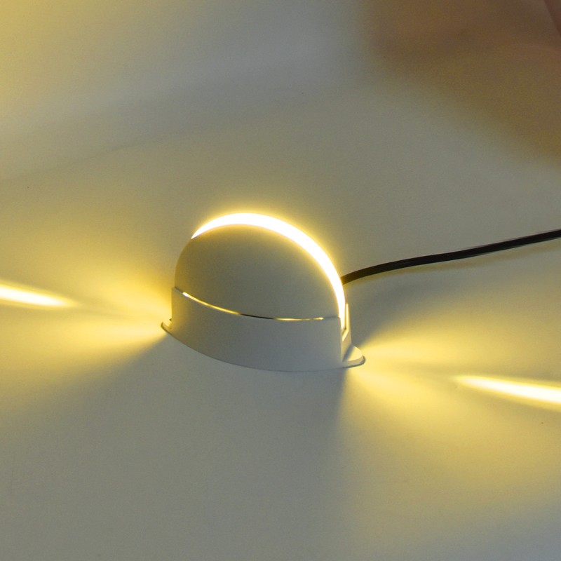 Window Sill Lamp 180° Luminous Semicircular LED Wall Light for