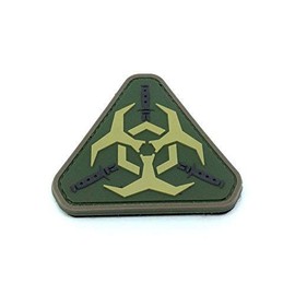 Patch Nation Mil-Spec Monkey Outbreak Response Team Biohazard Green PVC Airsoft Paintball Velcro Emblem Badge