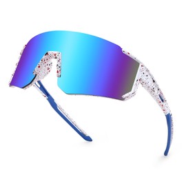 WANWAN Youth Teens Sunglasses, Kids Sunglasses Baseball Sports Cycling Glasses Softball Visor Shades Unisex Adult Teens 7-14