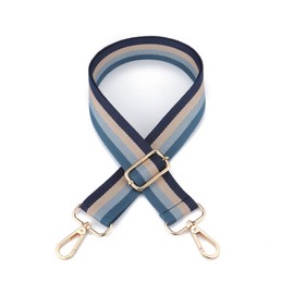 CHIC DIARY Purse Straps Replacement for Handbag Wide Crossbody Bag Straps Replacement Adjustable Shoulder Luggage Straps (Blue Stripe)