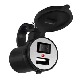 Car 12V USB Charger | USB Power Outlet - Phone Charger Waterproof 12V Charger for Boat Marine Moto RV Golf Cart for Car Boat Marine Bus