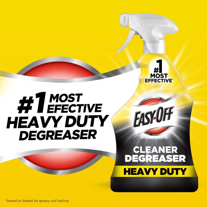Easy-Off Heavy Duty Degreaser Cleaner Spray, 32 Ounce (Pack of