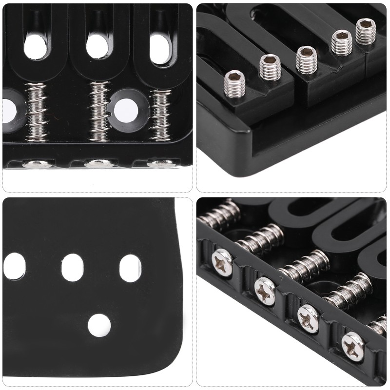 Electric Guitar Bridge 7 Strings GA891 Fixed Musical Accessories Black