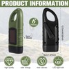 Mudder 6 Pcs Hand Crank Solar Powered Flashlights Emergency Rechargeable