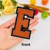 1 PCS 4.0" Brown Chenille Letter Patches, Iron on Patches