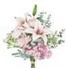 Peauley Artificial Fake Faux Flowers Silk Flower Arrangements Bouquets with
