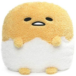 GUND Sanrio Gudetama Deluxe Egg in Shell Lazy Egg Plush Stuffed Animal, Yellow, 17"