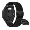 RosMank 20mm Braided Watch Band Compatible with Garmin Forerunner 165/Forerunner 165 Music/Vivoactive 5, Nylon Woven Replacement Strap for Garmin Venu Sq 2/Venu Sq 2 music, Black