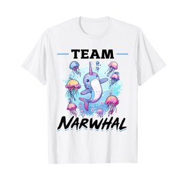 Funny Narwhal Jellyfish Animal Team Narwhal T-Shirt