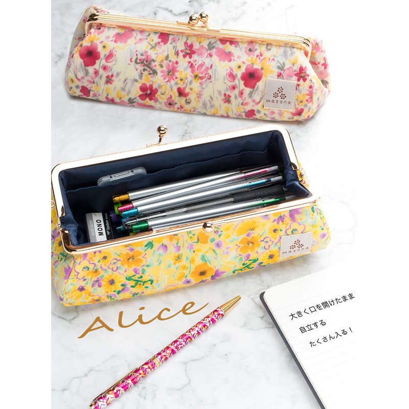 watona Laminated Pencil Case with Purse Alice, Pink