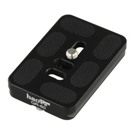 Haoge 60mm QR Quick Release Plate with D-Ring Screw Fits Arca-Swiss Standard for Tripod Ball Head Clamp Camera Lens