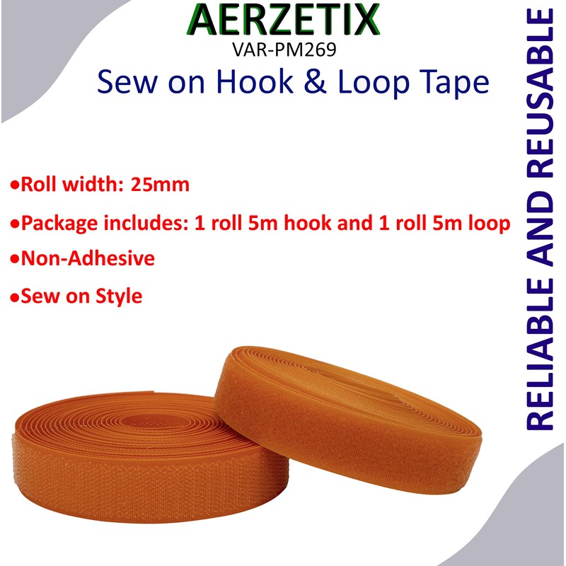 AERZETIX - C65936 - Velcro tape / roll 25 mm