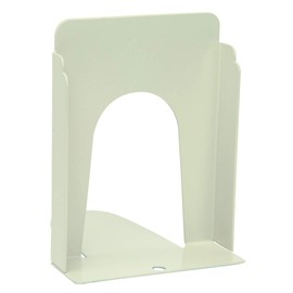 The Library Store Bear Hug Heavy Duty Steel Bookends with Plain Base Pair 6 inches H (Putty)