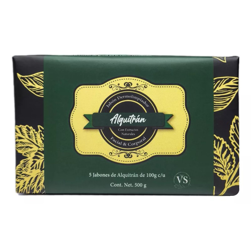 Sands Care 5 Pz Jabón Artesanal Alquitrán Hulla (psioriasis,caspa) 100g