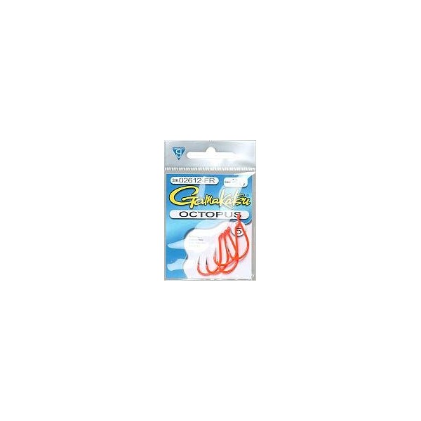 Gamakatsu 02612-Fr Octopus FL Loose Hooks (5 Pack), Size 2/0,