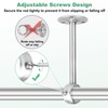 8 Inch Ceiling Curtain Rod Brackets, Stainless Steel Ceiling Mount