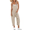 UNIANKIYA One Piece Jumpsuits for women V Neck Sleeveless Loose