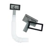 2x Overflow Pipes, Overflow Tube for Sink Extendible, Square Interface
