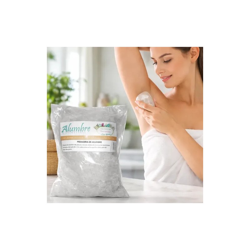 Piedra Alumbre Potasio Natural 1 Kg Oferta Productos Tenango