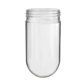 Aspen Creative 23532-60-2, Vapor Proof Clear Glass Threaded Neck Shade, Suitable for Outdoor Use in Wet Conditions, Size: 3-3/8" D x 6-7/8" H, 2 Pack