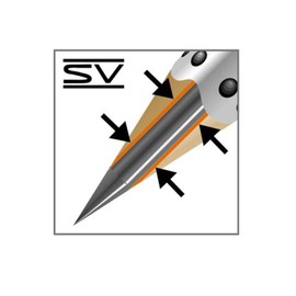 Faber-Castell FABER-CASTELL 117197 - Bleistiftset GRIP 2001 mit Gummi-Tip, Härtegrad: HB, Schaftfarbe: silber, 3 Bleistifte im Blister