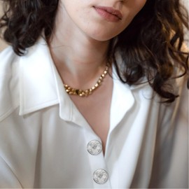 MILISTEN 30pcs Round Metal Hollow Out Button Coat Buttons Flat Buttons Jacket Button Trousers Buttons Sewing Buttons Silver 20mm