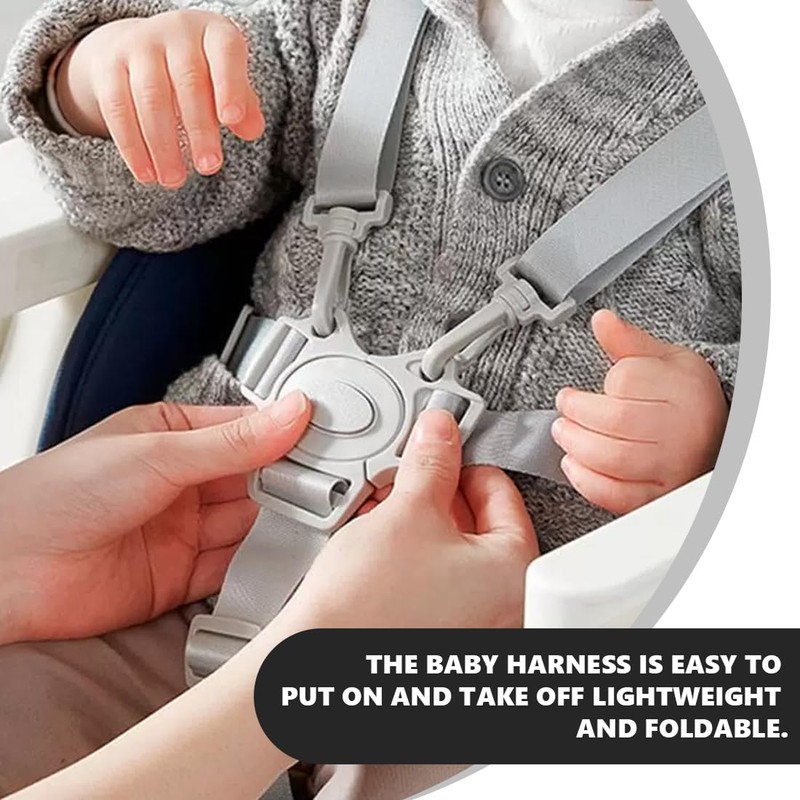 QIBZI Baby Stroller Safety Belts, Five Point Stroller Strap for