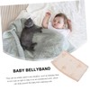 Kisangel 4Pcs Soft Cotton Bellybands Comfortable Navel Belts for Newborns
