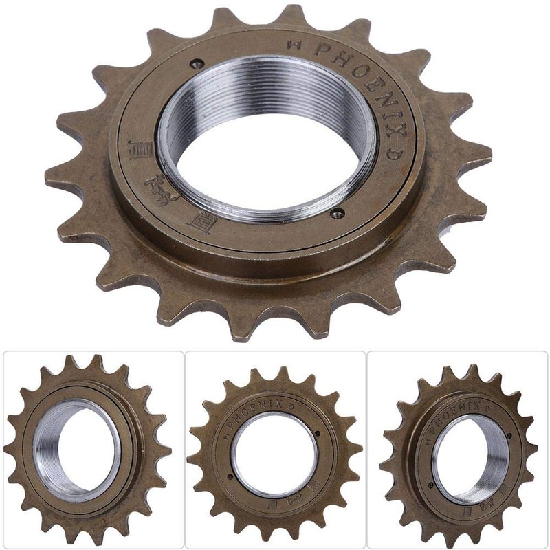 Elprico Bicycle Freewheel, 18 Teeth Bicycle Freewheel Sprocket Single Speed