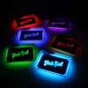 Black Leaf Rolling Tray LED Light Green Mixing Tray Construction
