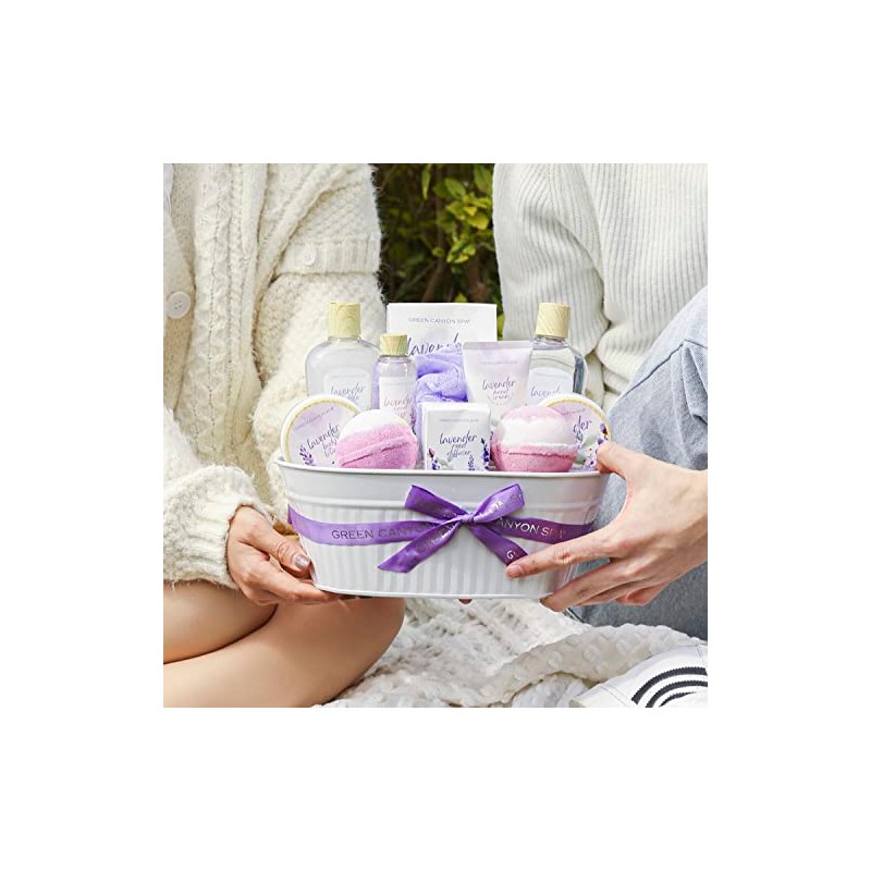 Canastas de regalo de baño para mujer, 12 piezas, juego