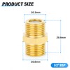 TAILONZ PNEUMATIC 2PCS Brass Check Valve 1/2" Male to 1/2"