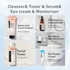 VGO 5-Step Skincare Routine: All-in-One Set Including Cleanser, Toner, Serum,