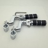 HK Group Motorcycle Chrome Footrest Foot Pegs with 1 1/4"