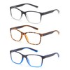 Goosen Gracious 3 Pack Reading Glasses for Men Large Spring