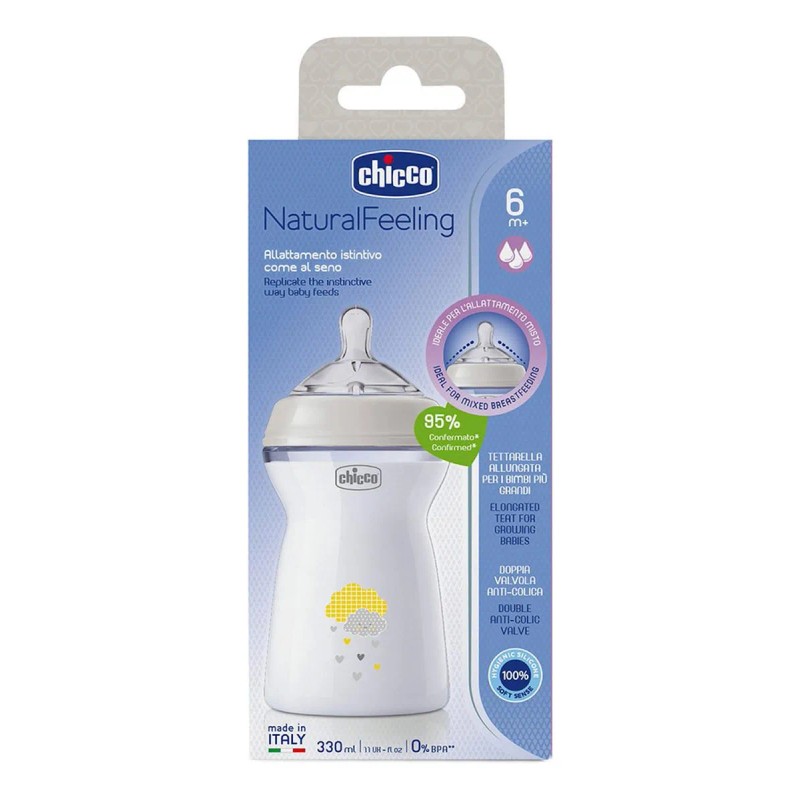 Chicco Biberón Natural Feeling 330 Ml Para Bebés Color 283165